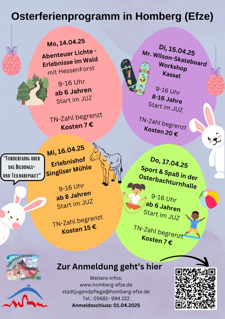 Osterferienprogramm in Homberg (Efze) (Dokument (A4)) - 1